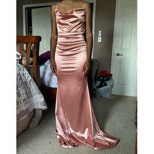 Satin Silk Gown Dress